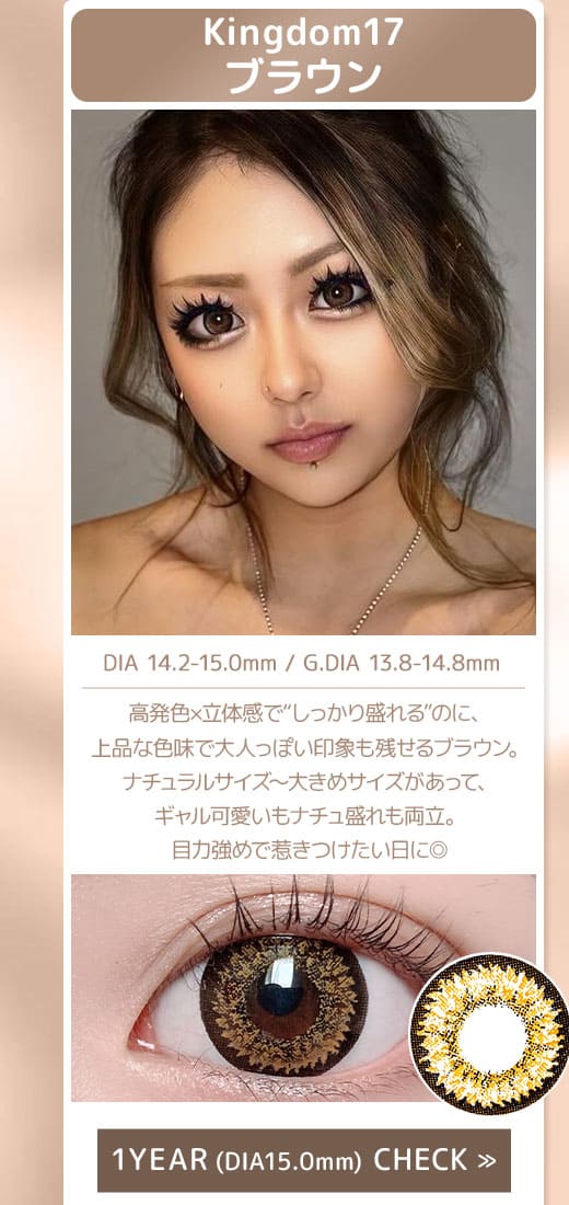 Kingdom17ブラウン1年15mm