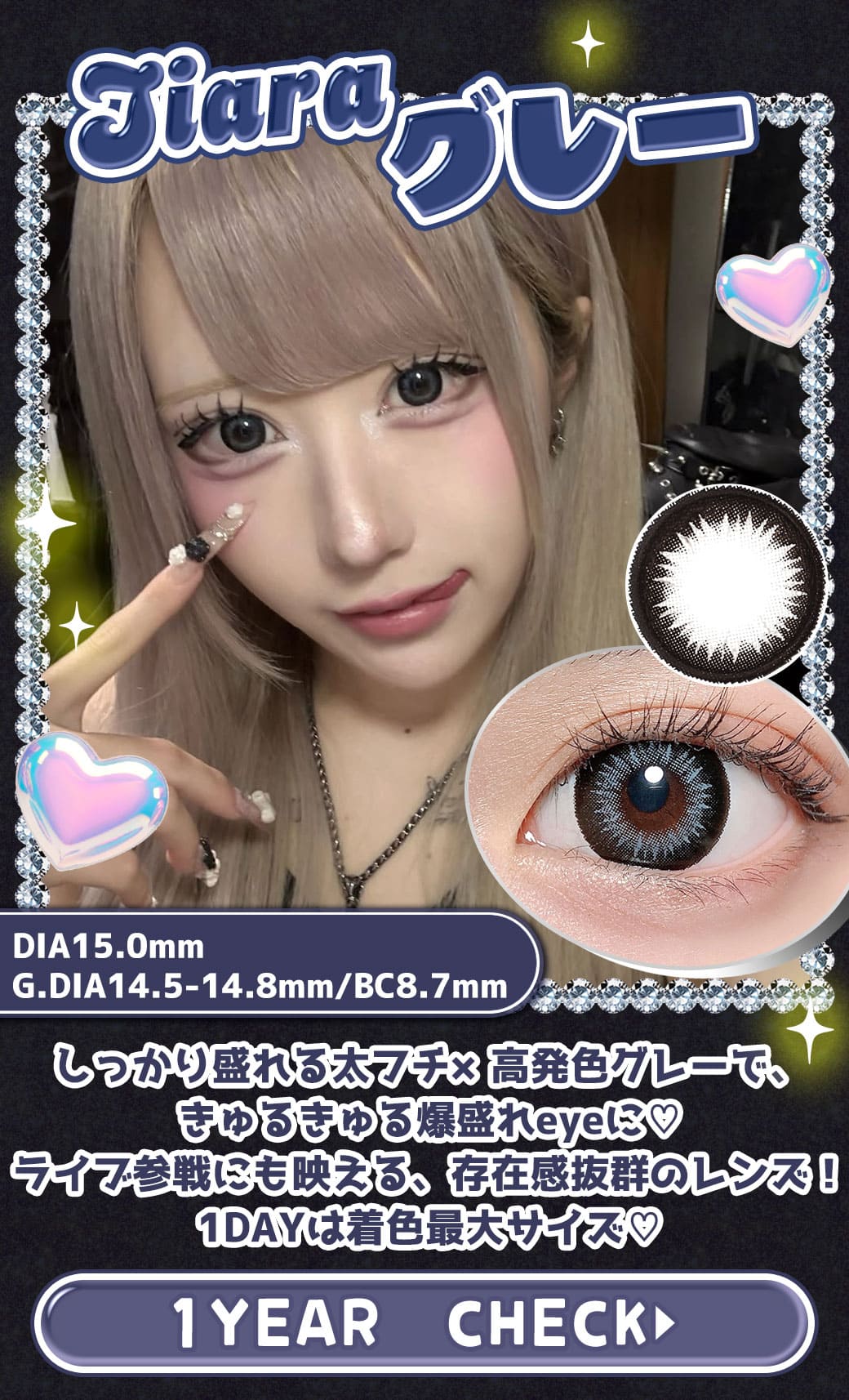 Tiaraグレー1年