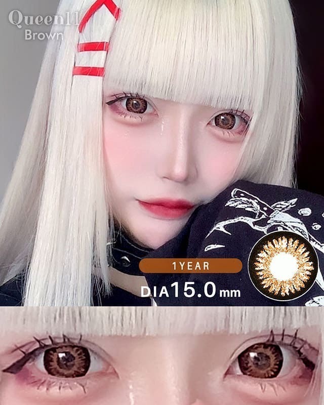 【最終価格】全長55ⅽⅿ　元祖　100年前 ビスクドール フラーティアイ クイーン11 [Queen11] DIA15.0mm 最長1年【2枚(1箱1枚ずつ)】 グレー