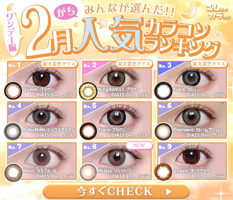 2月ワンデーランキング