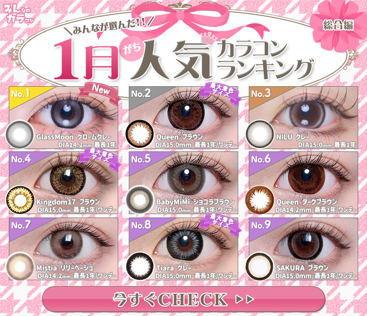 1月カラコン総合ランキング