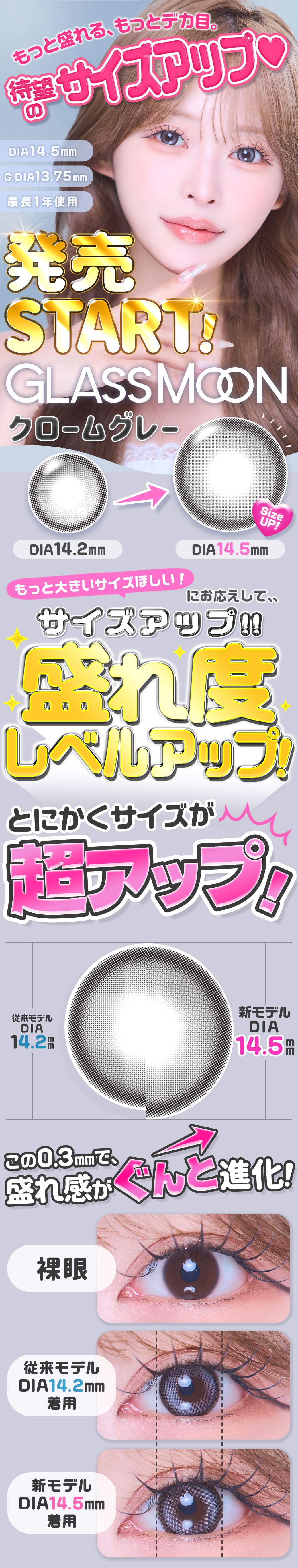 グラスムーン[GlassMoon]最長1年 DIA14.5mm【2枚(1箱1枚ずつ)】
