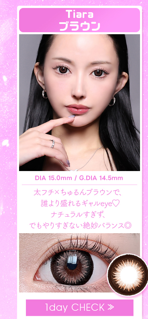 Tiaraブラウン1day