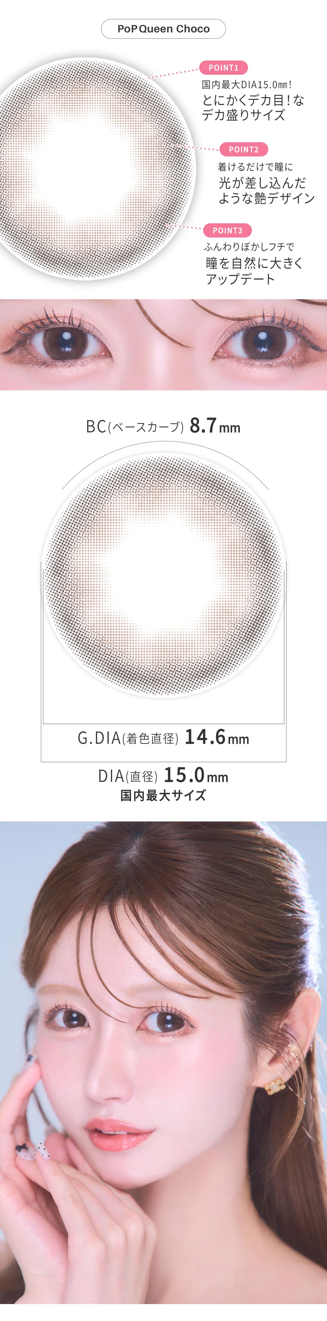 ポップクイーン[PoPQueen]最長1年 DIA15.0mm 【2枚(1箱1枚ずつ)】