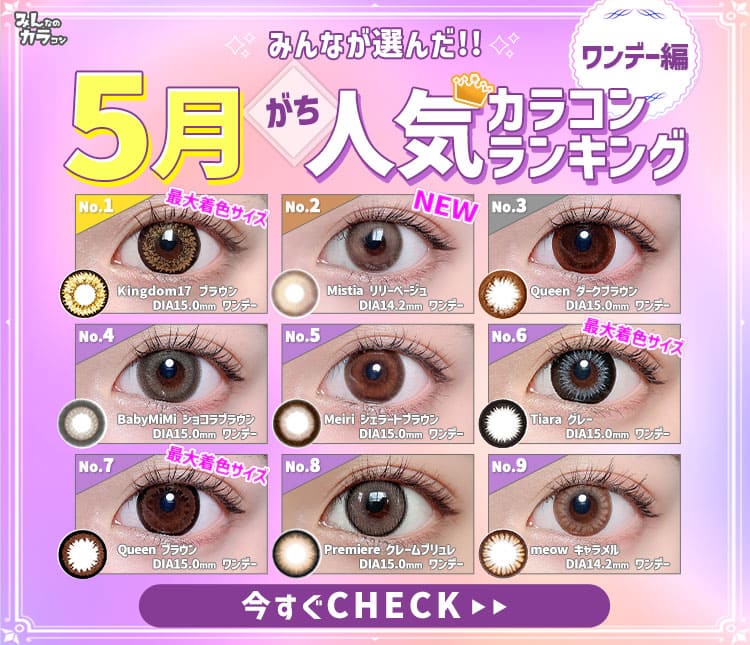 5月ワンデーランキング