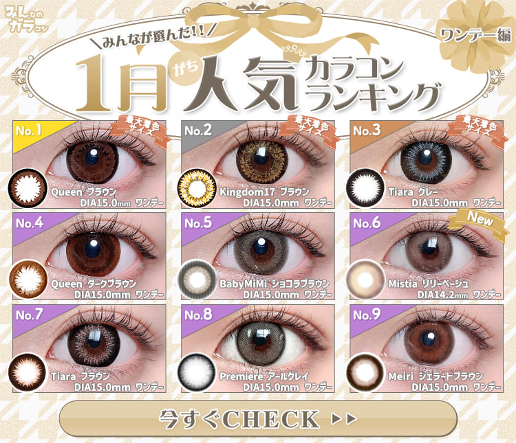 1月ワンデーランキング