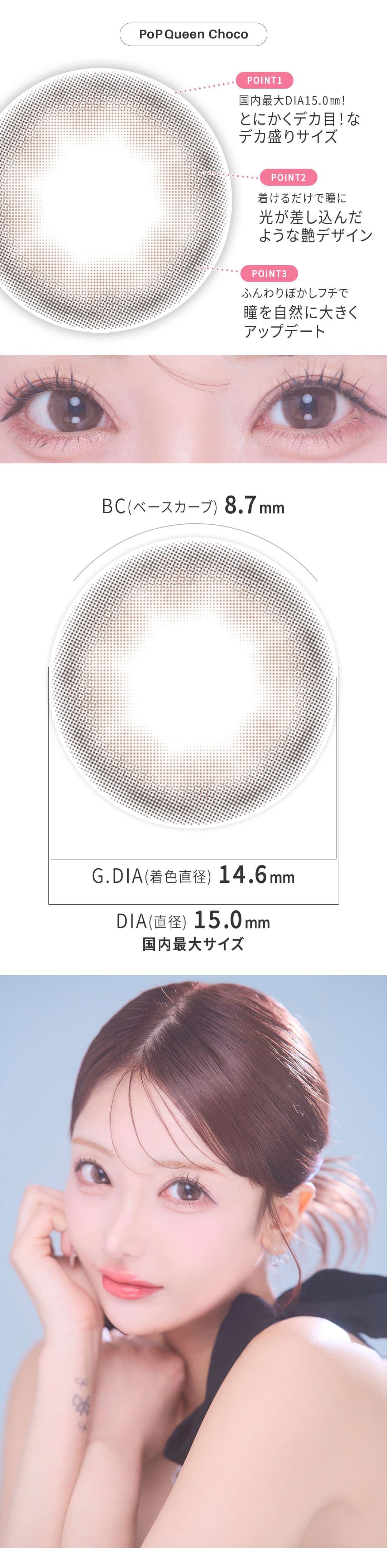 ポップクイーン[PoPQueen]最長1年 DIA15.0mm 【2枚(1箱1枚ずつ)】