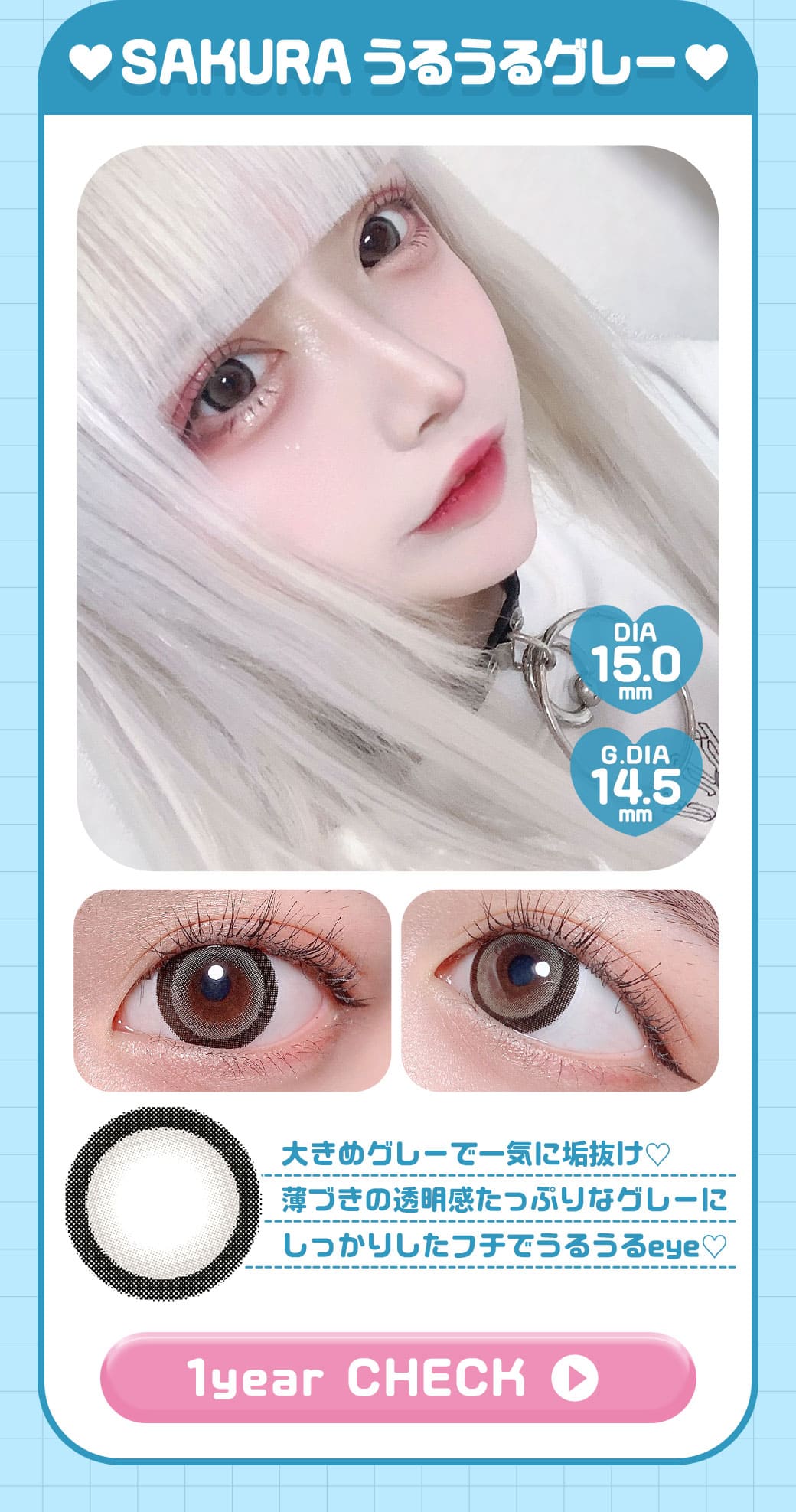 KSAKURA うるうるグレー 1年