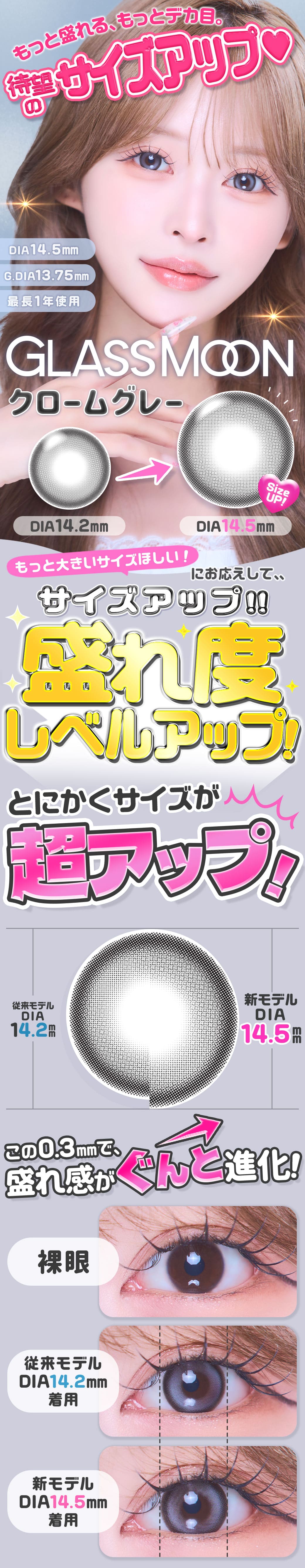 グラスムーン[GlassMoon]最長1年 DIA14.5mm【2枚(1箱1枚ずつ)】】